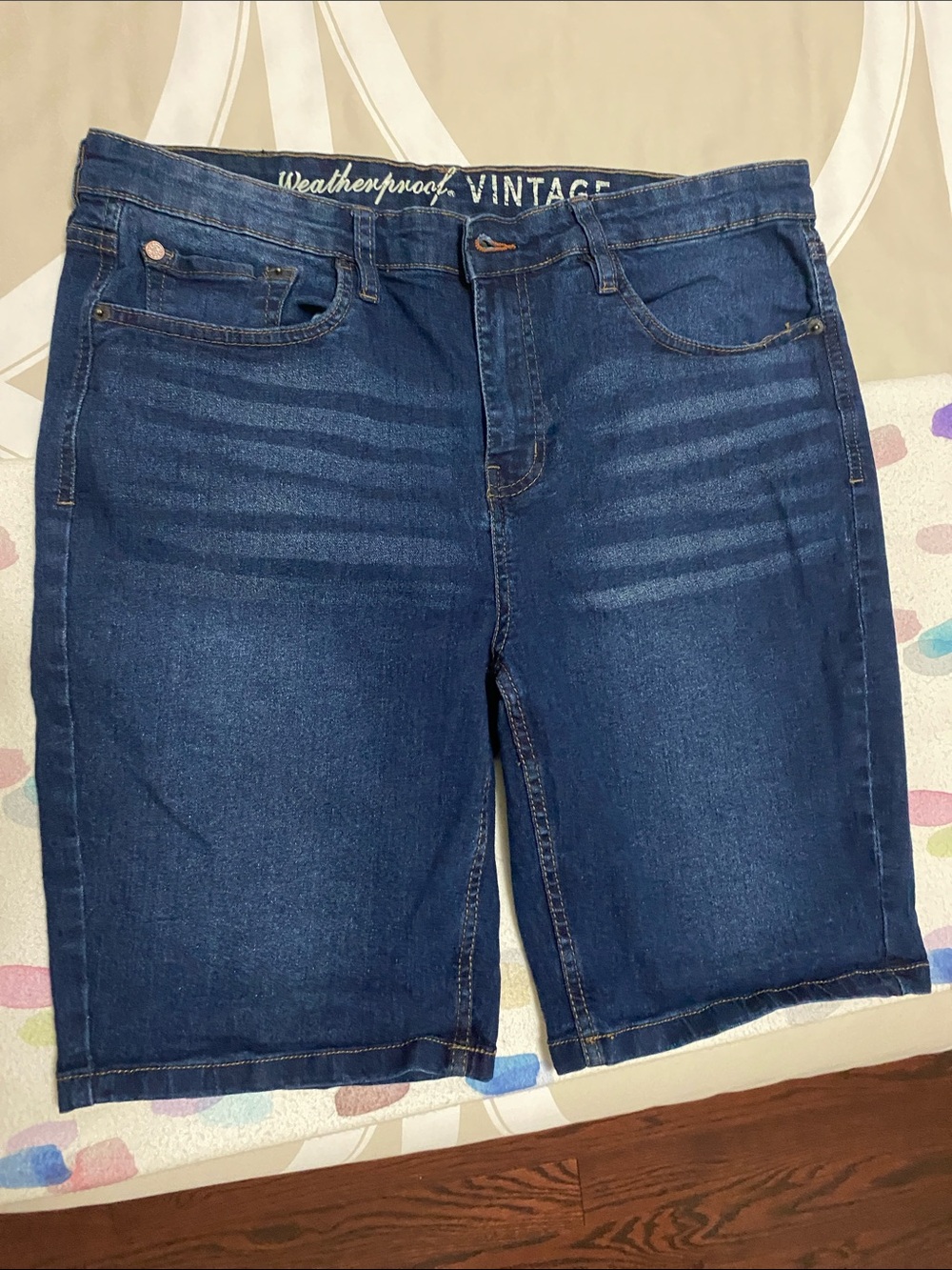 Weatherproof Men’s Blue Denim Jean Shorts